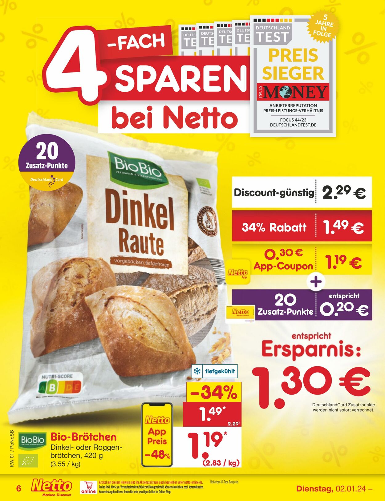 Netto Marken-Discount Prospekt - Aktuell vom 04.01-07.01.2024 (Seite 6)