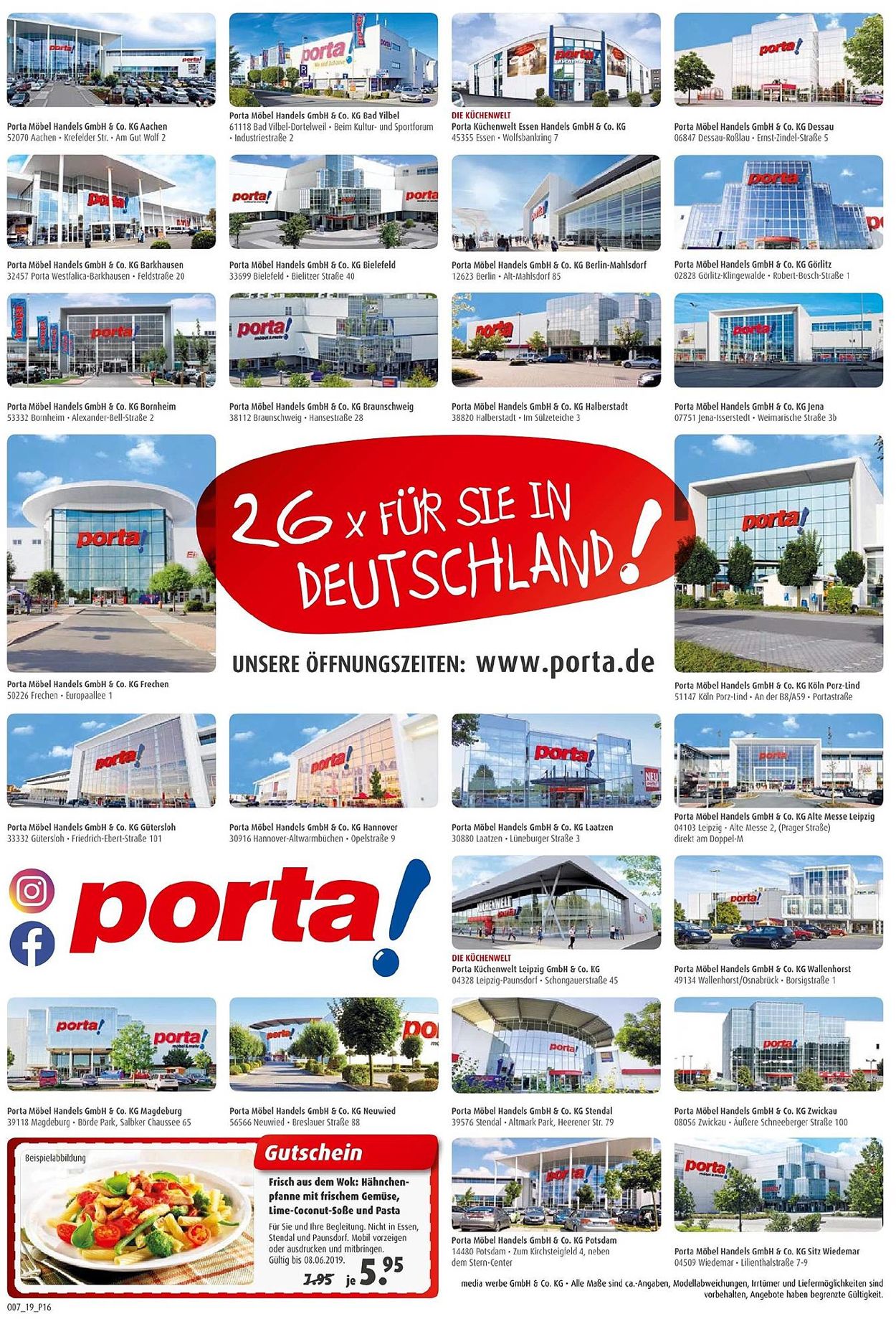 Porta Prospekt - Aktuell vom 24.05-11.06.2019 (Seite 16)