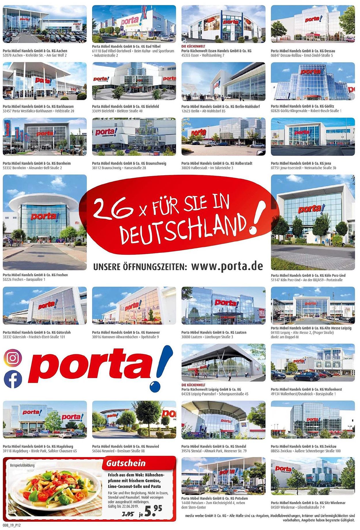Porta Prospekt - Aktuell vom 07.06-22.06.2019 (Seite 12)