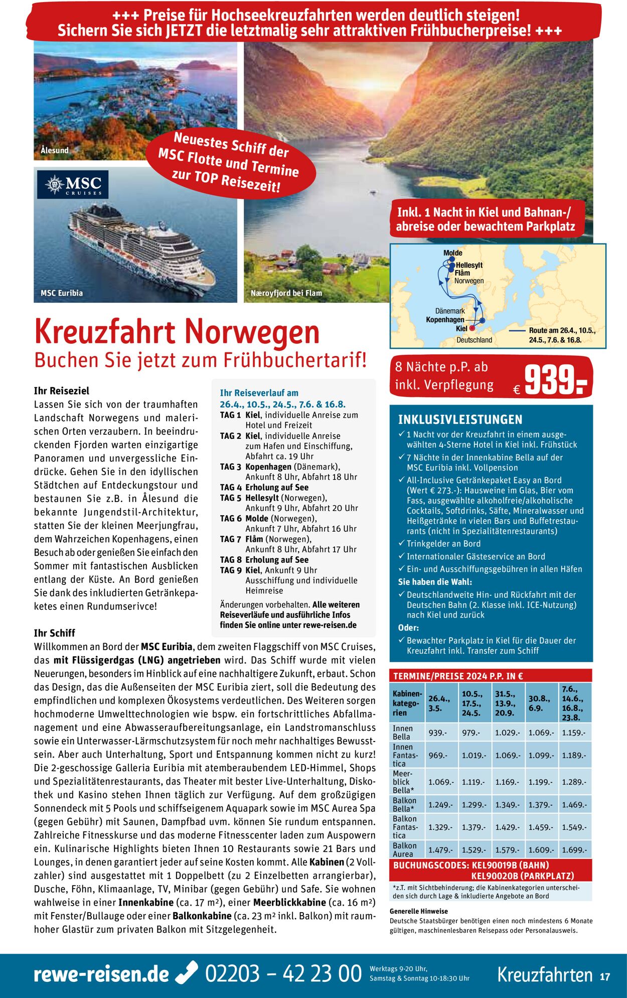 REWE Reisen Prospekt - Aktuell vom 01.09-30.09.2023 (Seite 17)