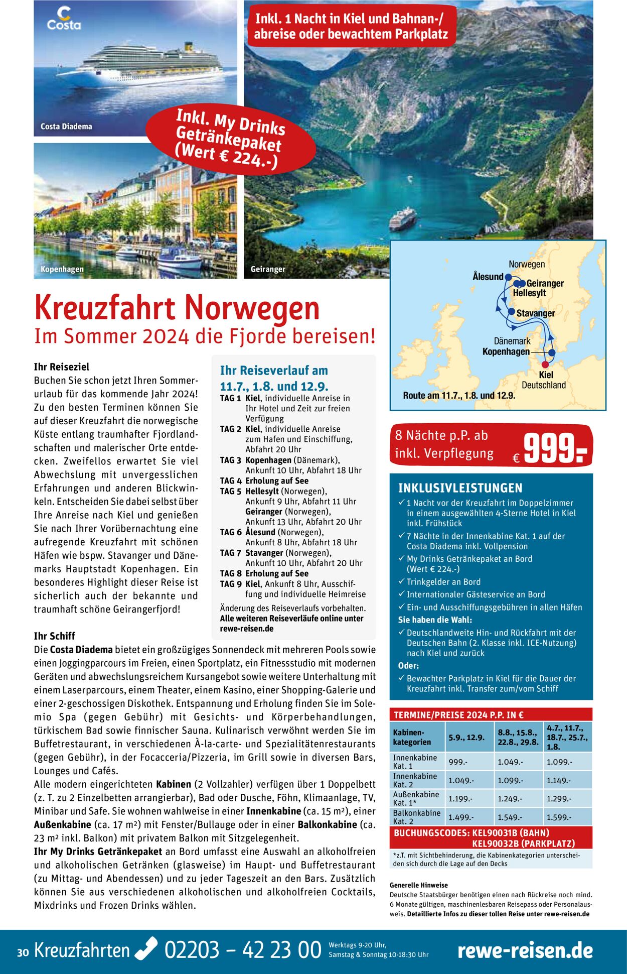 REWE Reisen Prospekt - Aktuell vom 01.01-31.01.2024 (Seite 30)