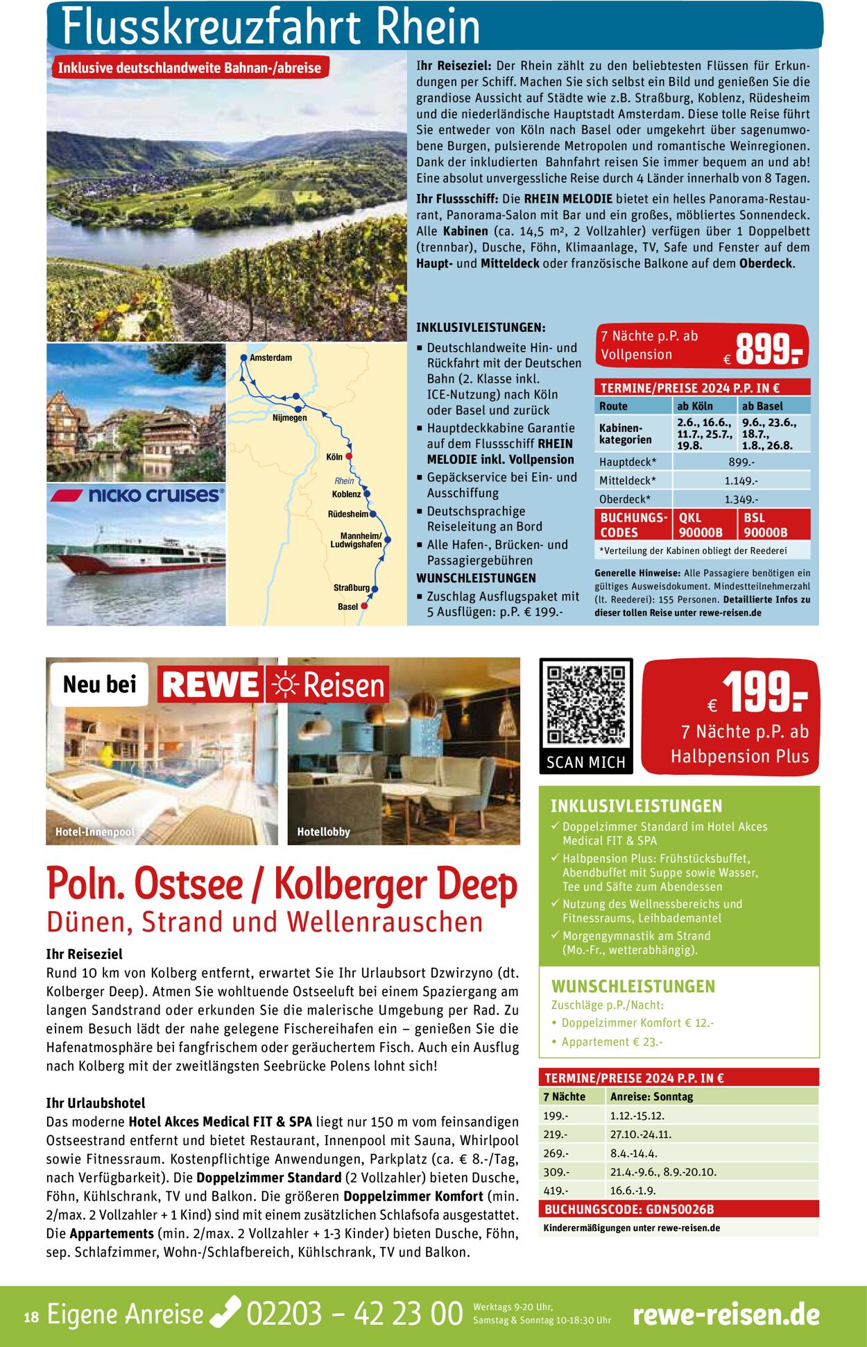 REWE Reisen Prospekt - Aktuell vom 01.04-30.04.2024 (Seite 18)