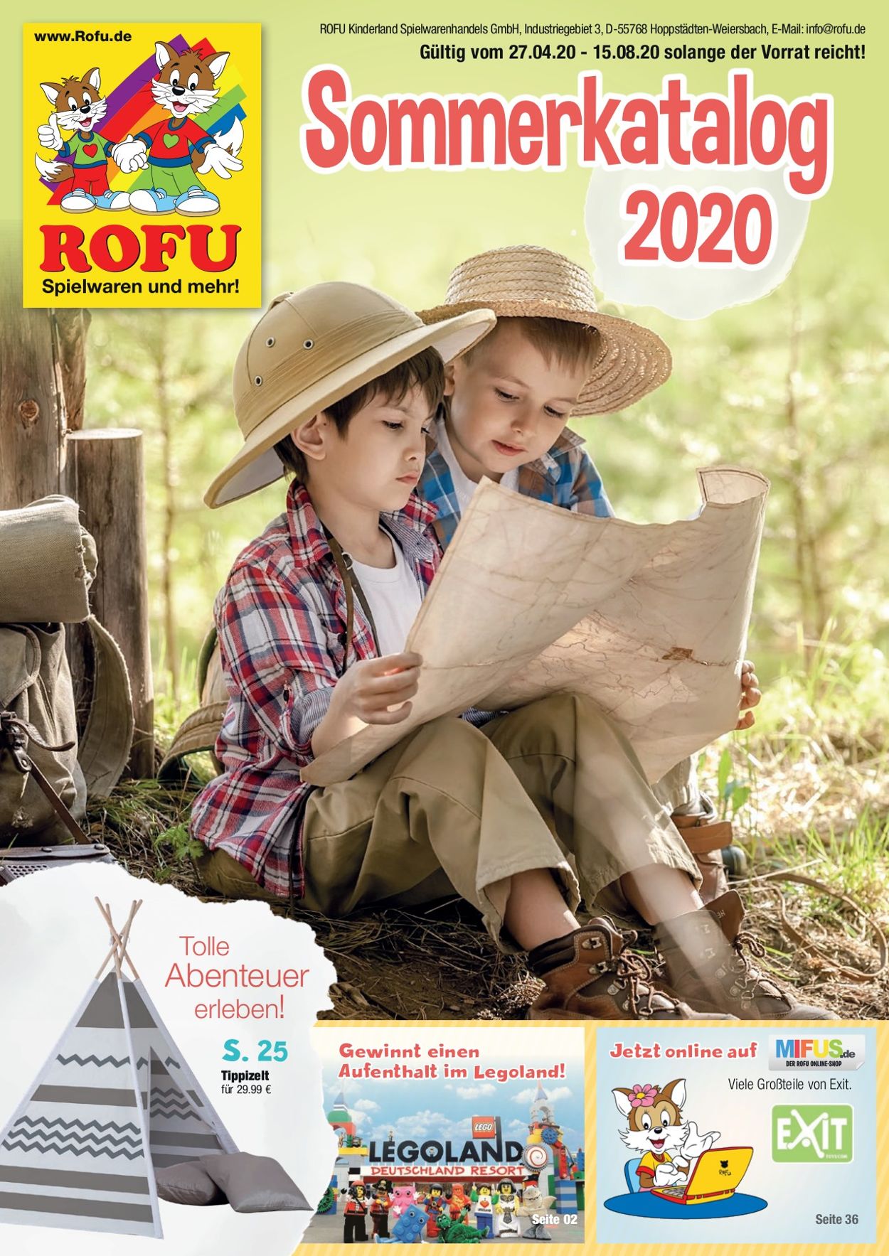 ROFU Kinderland Prospekt - Aktuell vom 27.04-15.08.2020