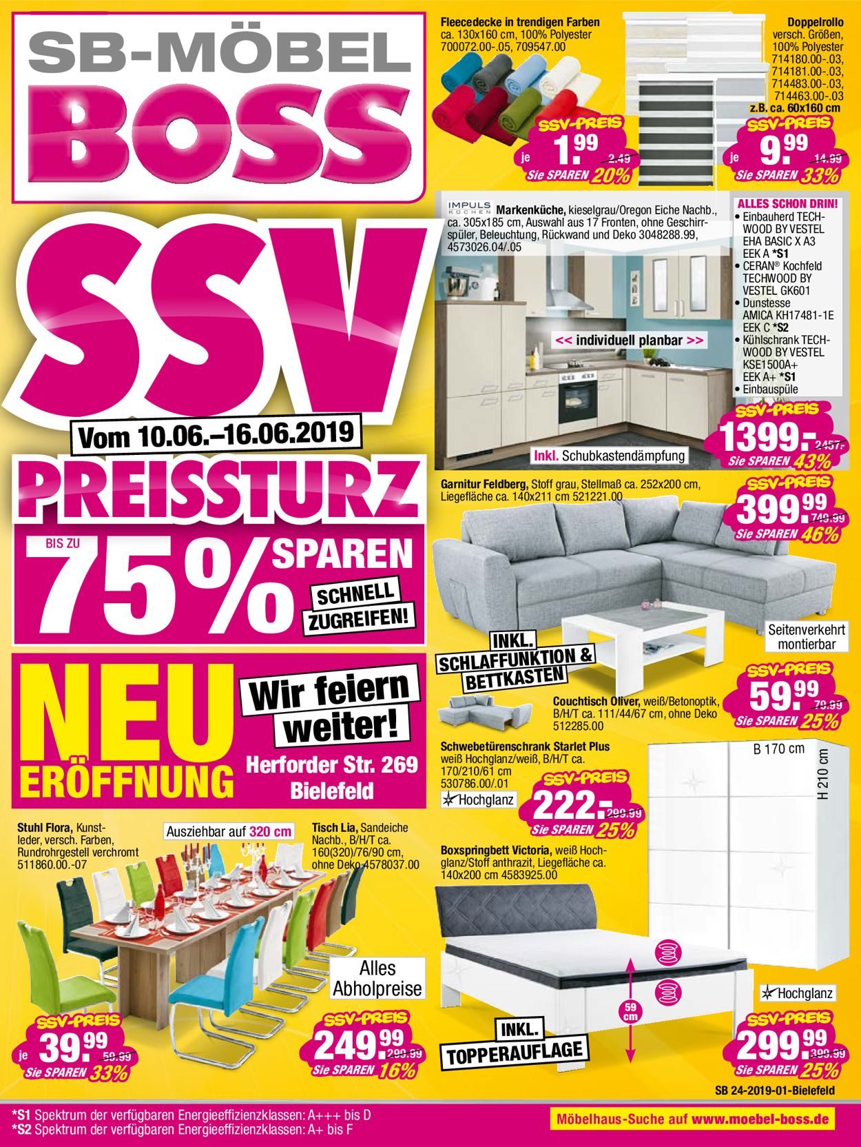 SB Möbel Boss Prospekt - Aktuell vom 10.06-16.06.2019