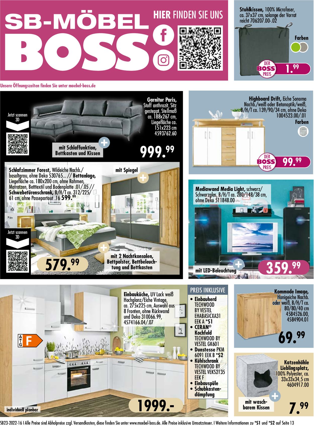SB Möbel Boss Prospekt - Aktuell vom 06.06-25.06.2022 (Seite 16)
