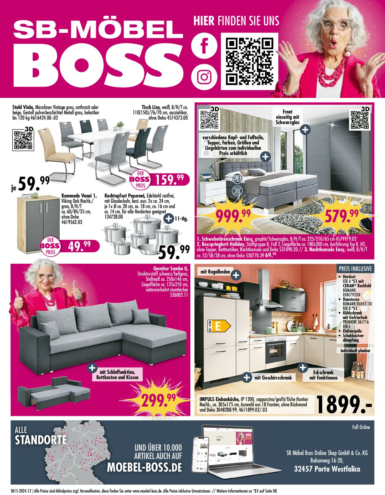 SB Möbel Boss Prospekt - Aktuell vom 05.04-12.04.2024 (Seite 12)