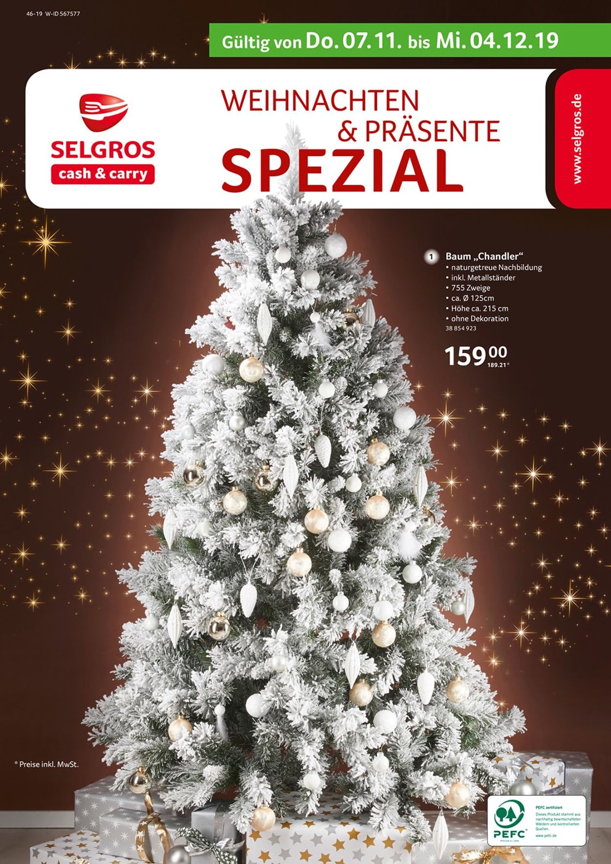 Selgros - Weihnachtsprospekt 2019 Prospekt - Aktuell vom 07.11-04.12.2019