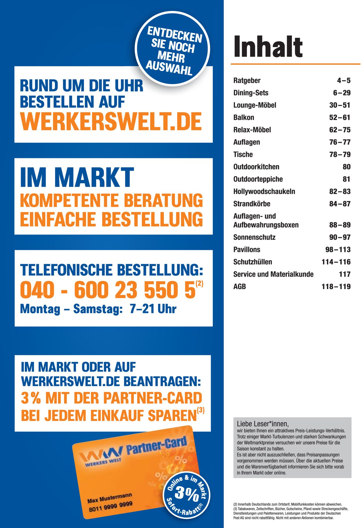 Werkers Welt Gartenmöbel Prospekt - Aktuell vom 01.03-31.08.2021 (Seite 3)