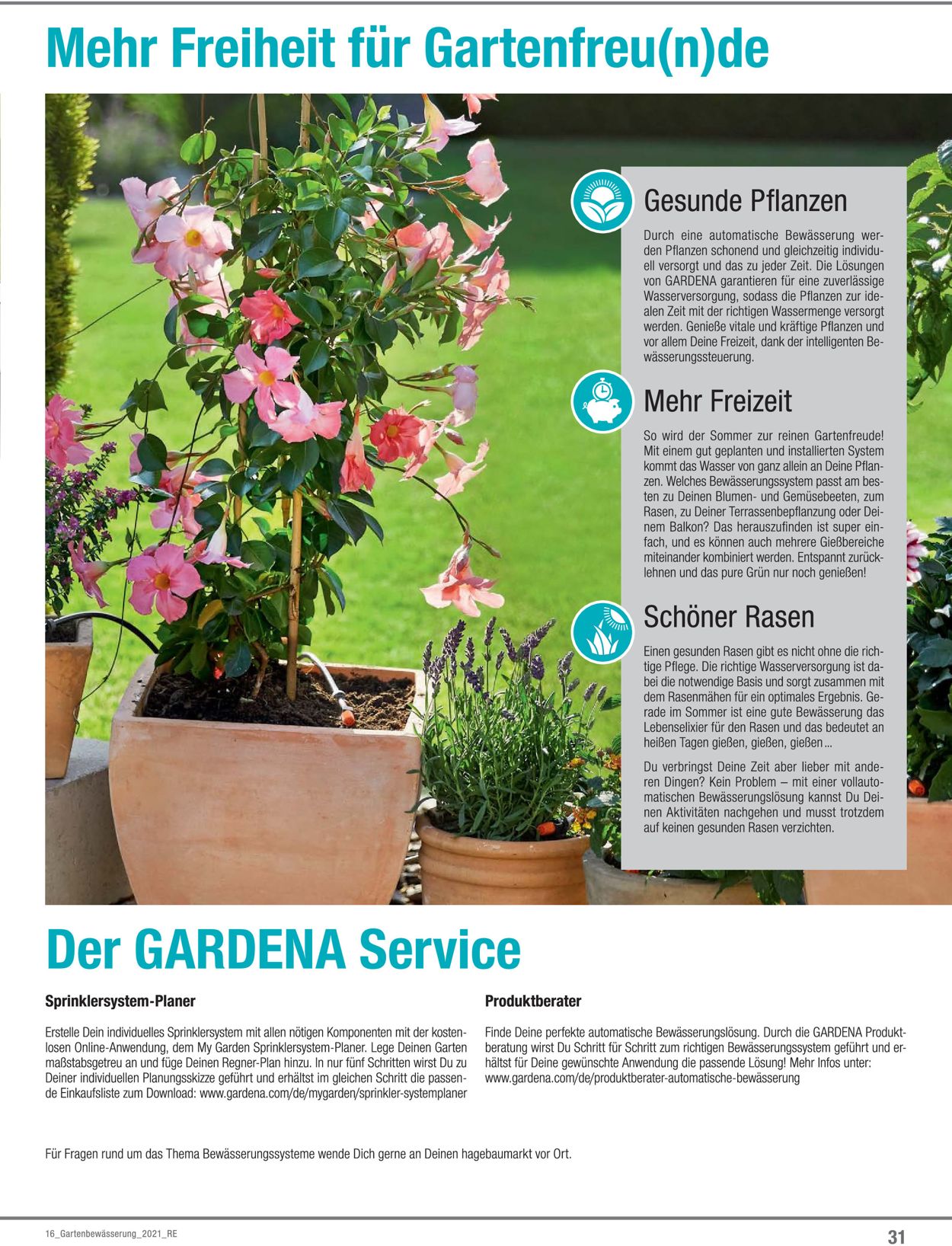 Werkers Welt Gartenbewässerung Prospekt - Aktuell vom 01.03-30.06.2021 (Seite 31)