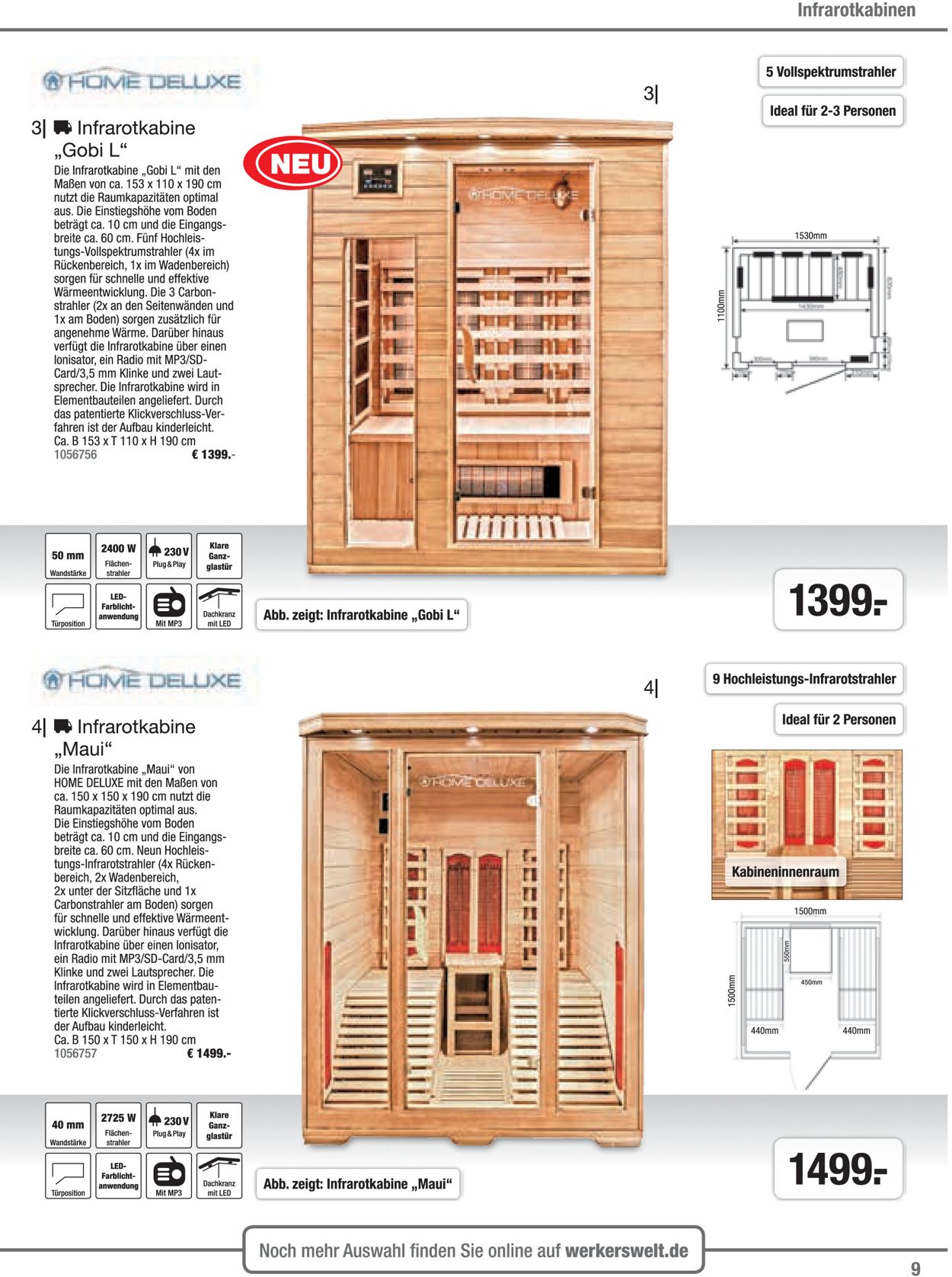 Werkers Welt Sauna Prospekt - Aktuell vom 01.11-30.06.2021 (Seite 9)