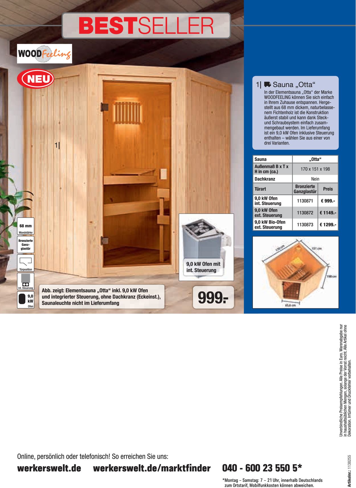 Werkers Welt Sauna Prospekt - Aktuell vom 01.11-30.06.2021 (Seite 60)