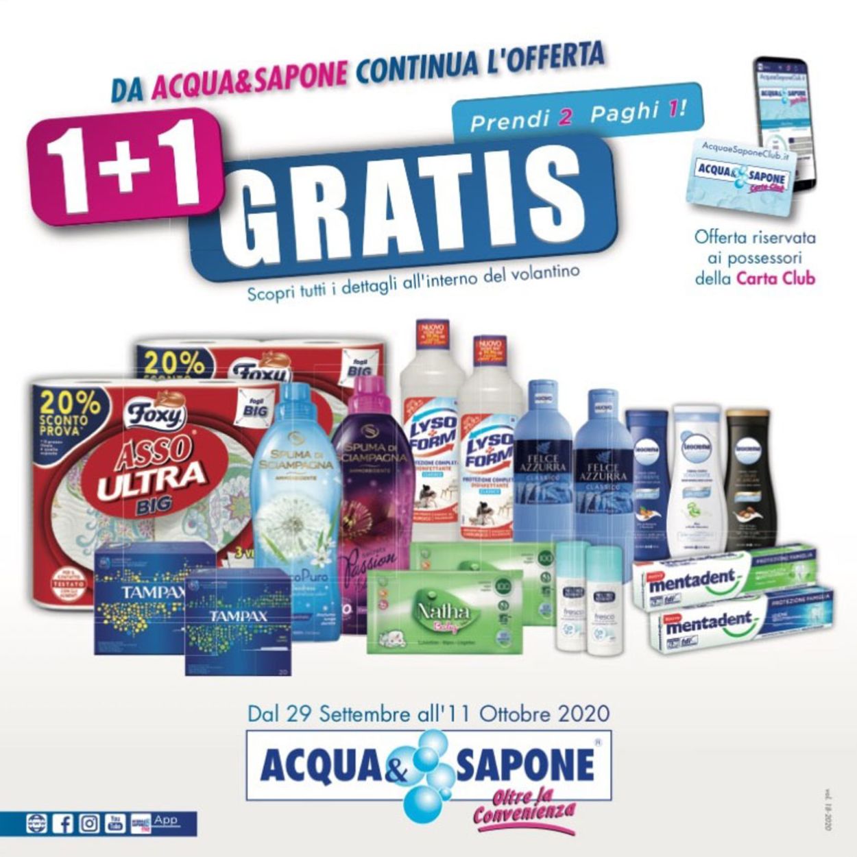 Volantino Acqua & Sapone - Offerte 29/09-11/10/2020