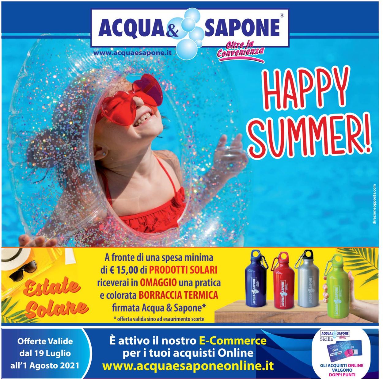 Volantino Acqua & Sapone - Offerte 19/07-01/08/2021