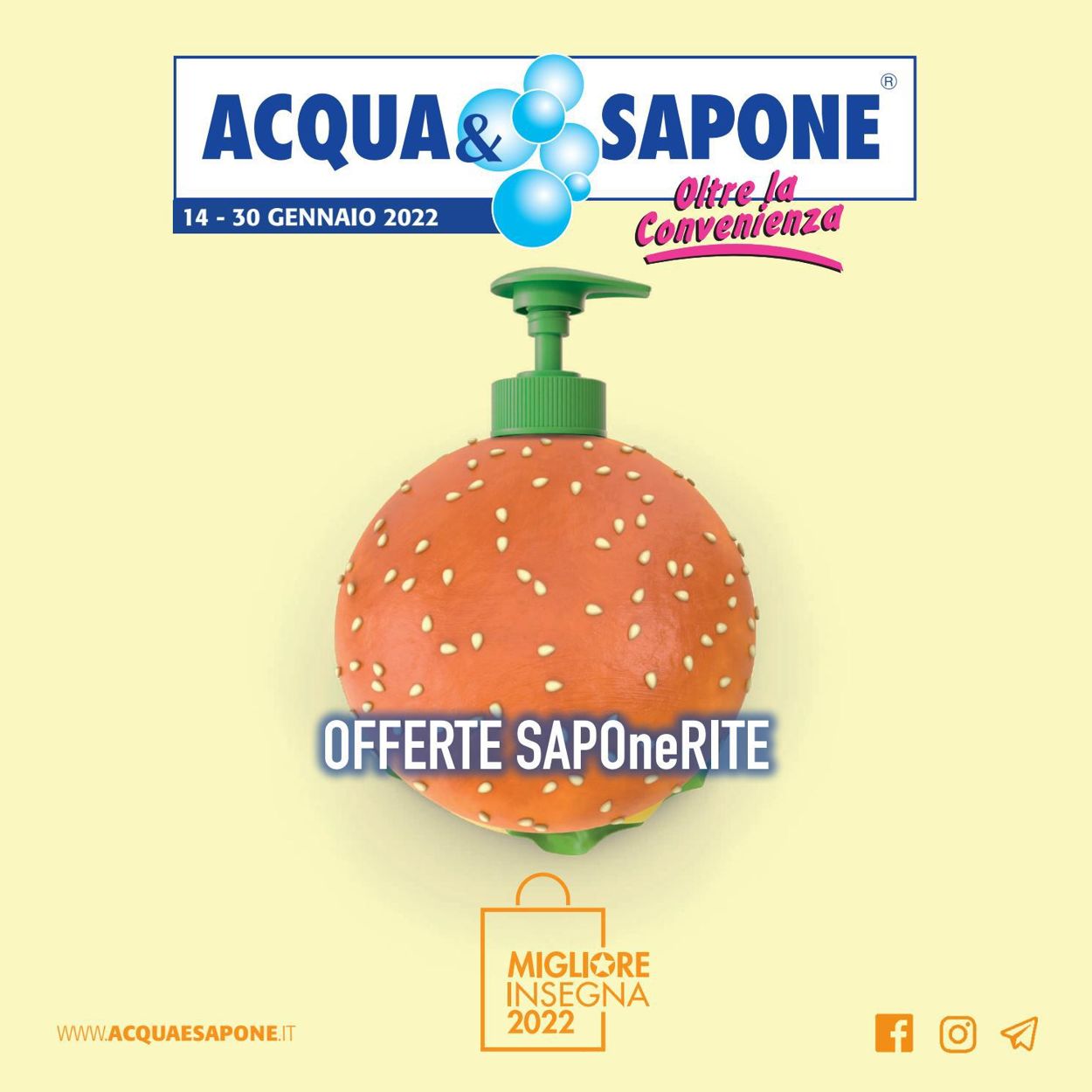 Volantino Acqua & Sapone - Offerte 14/01-30/01/2022