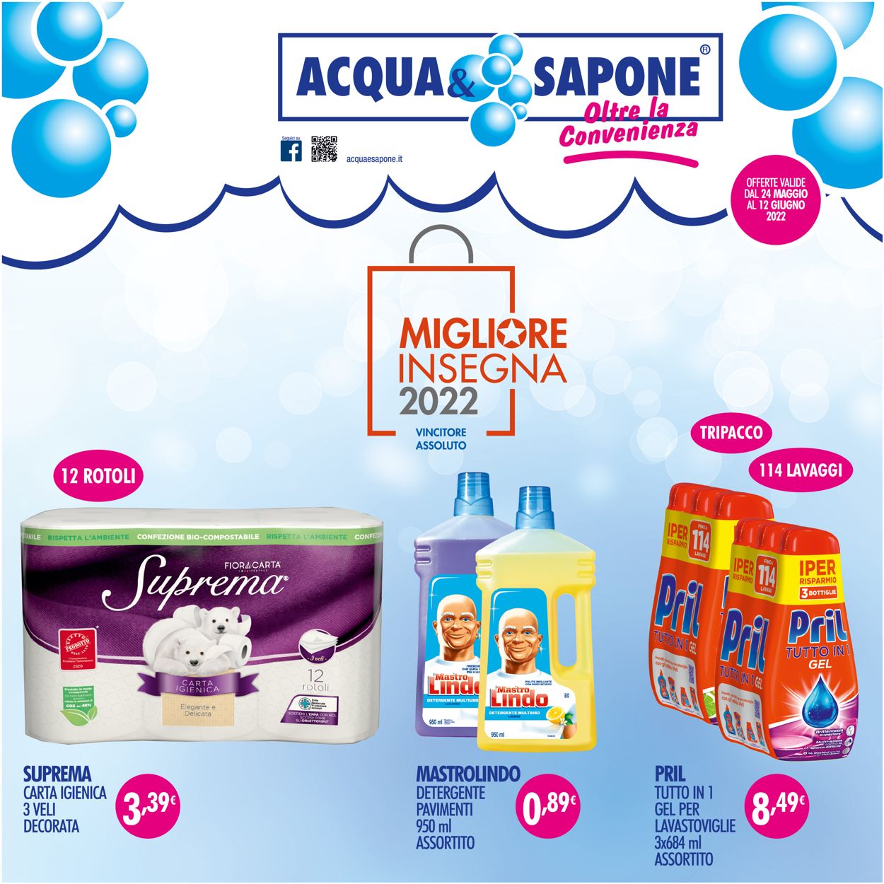 Volantino Acqua & Sapone - Offerte 24/05-12/06/2022