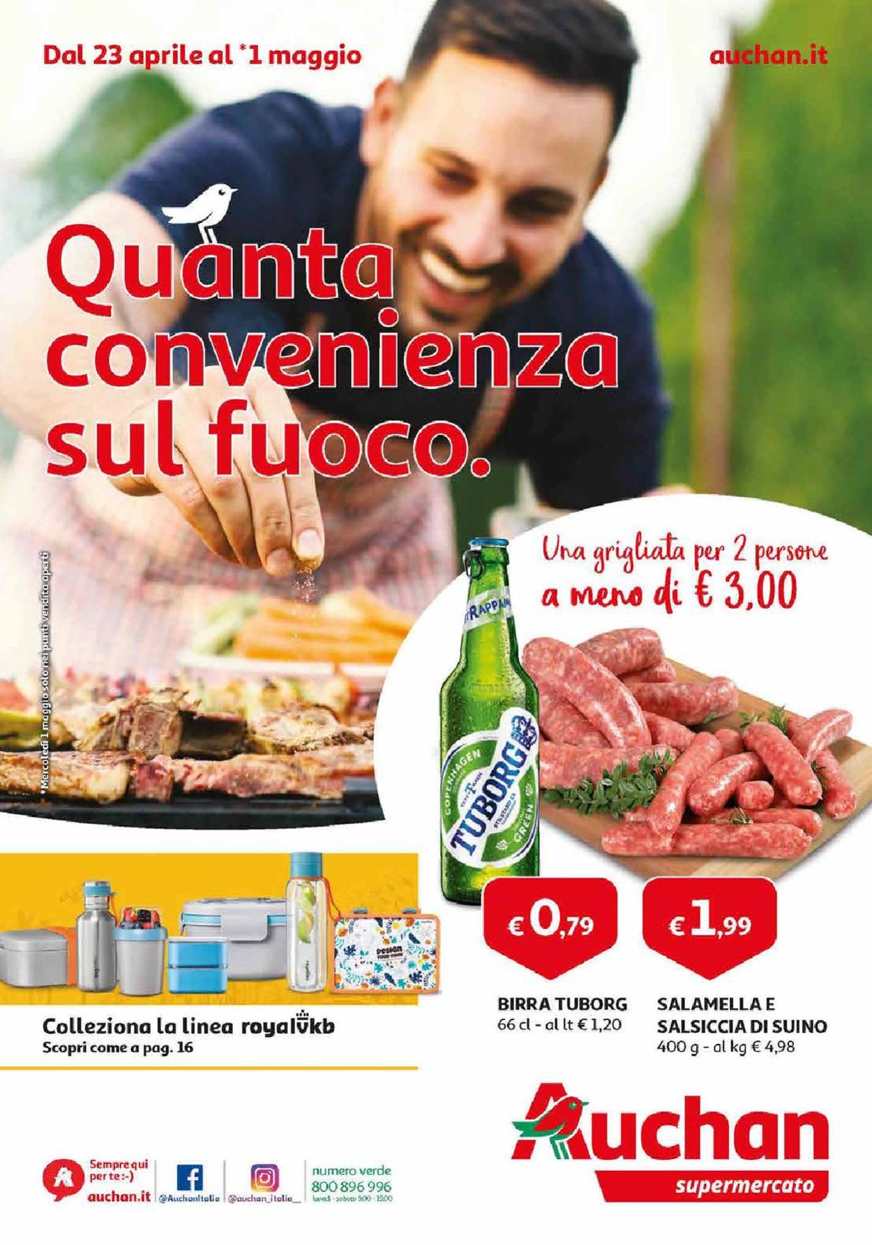 Volantino Auchan - Offerte 23/04-01/05/2019