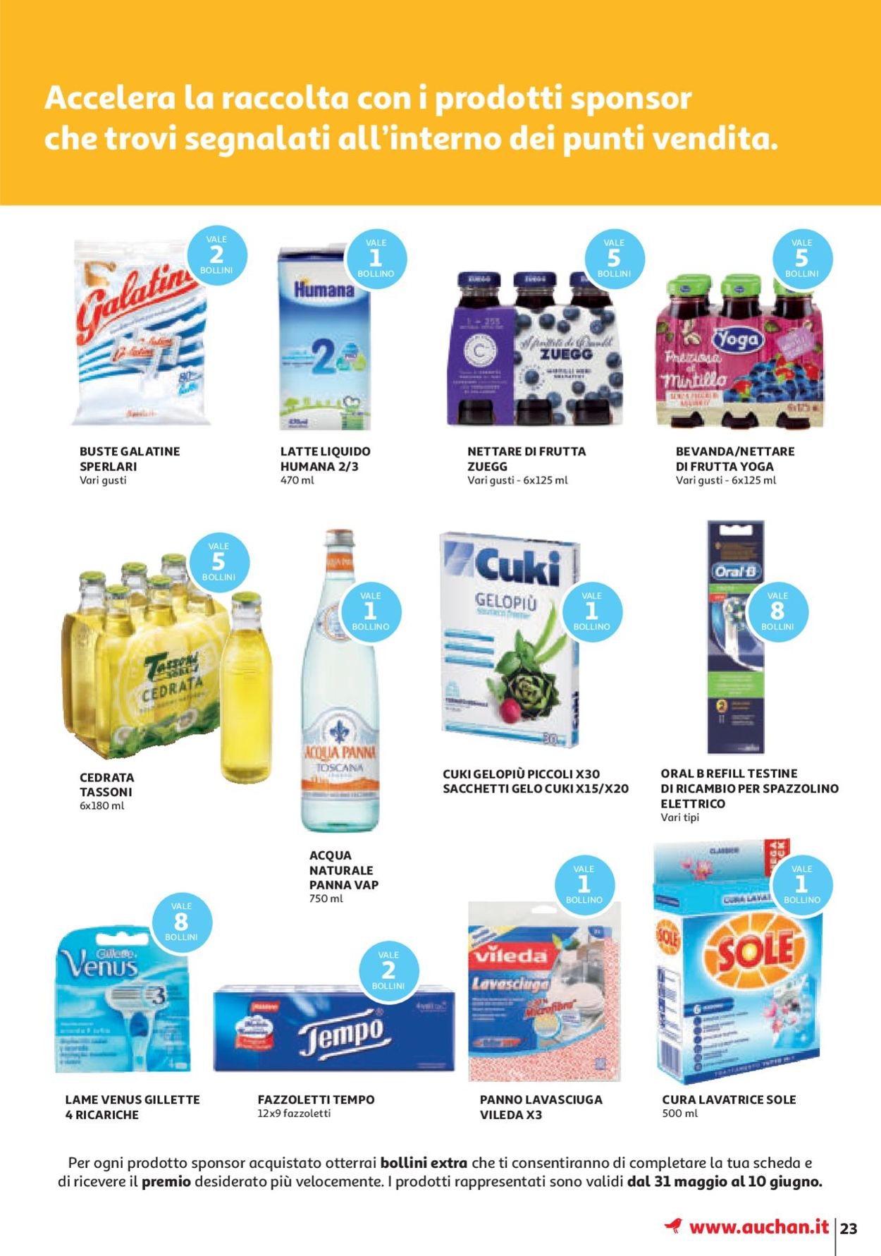 Volantino Auchan - Offerte 31/05-10/06/2019 (Pagina 23)