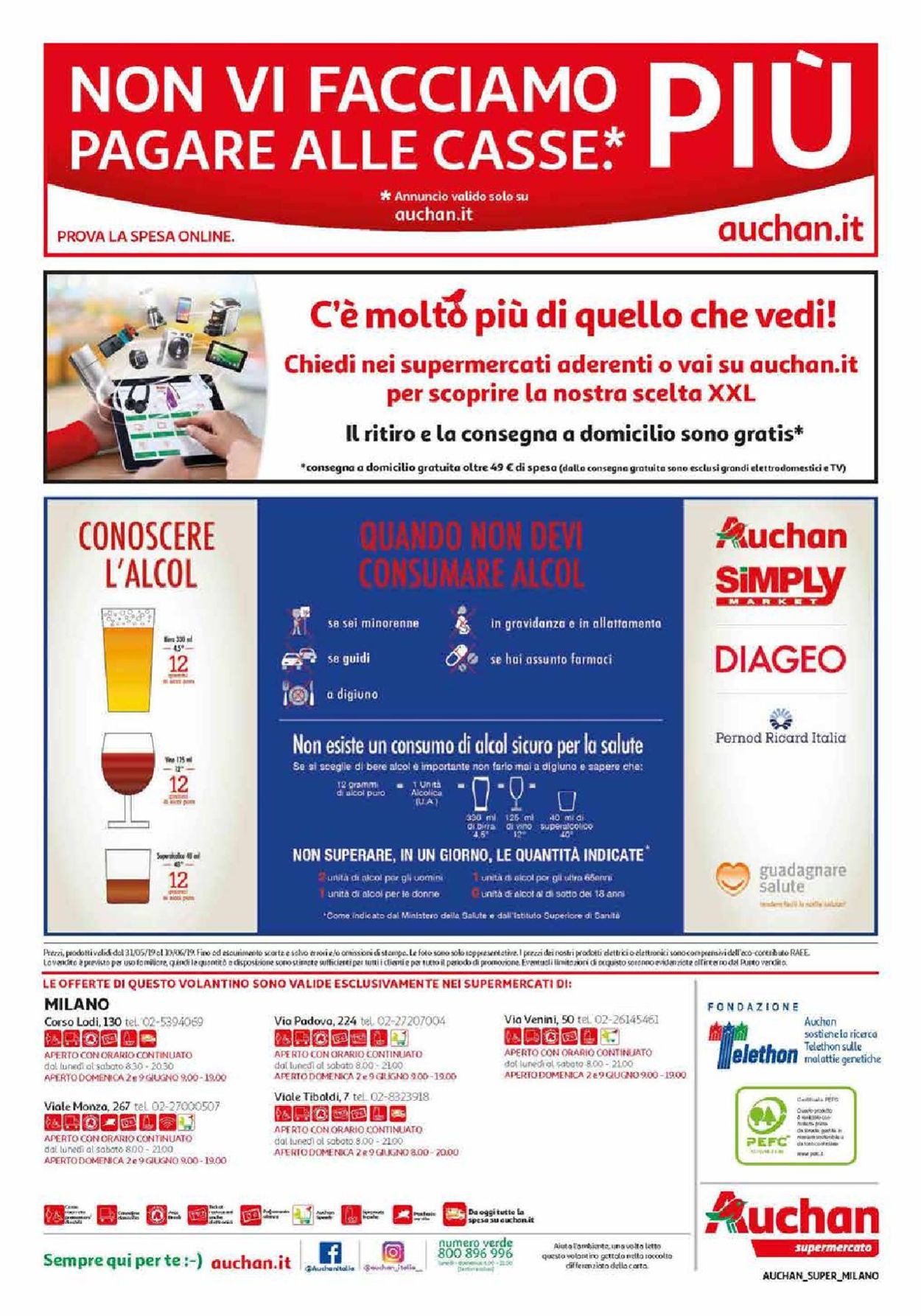 Volantino Auchan - Offerte 31/05-10/06/2019 (Pagina 24)