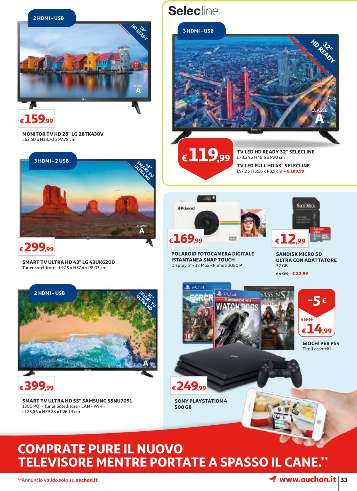 Volantino Auchan - Offerte 01/07-10/07/2019 (Pagina 33)