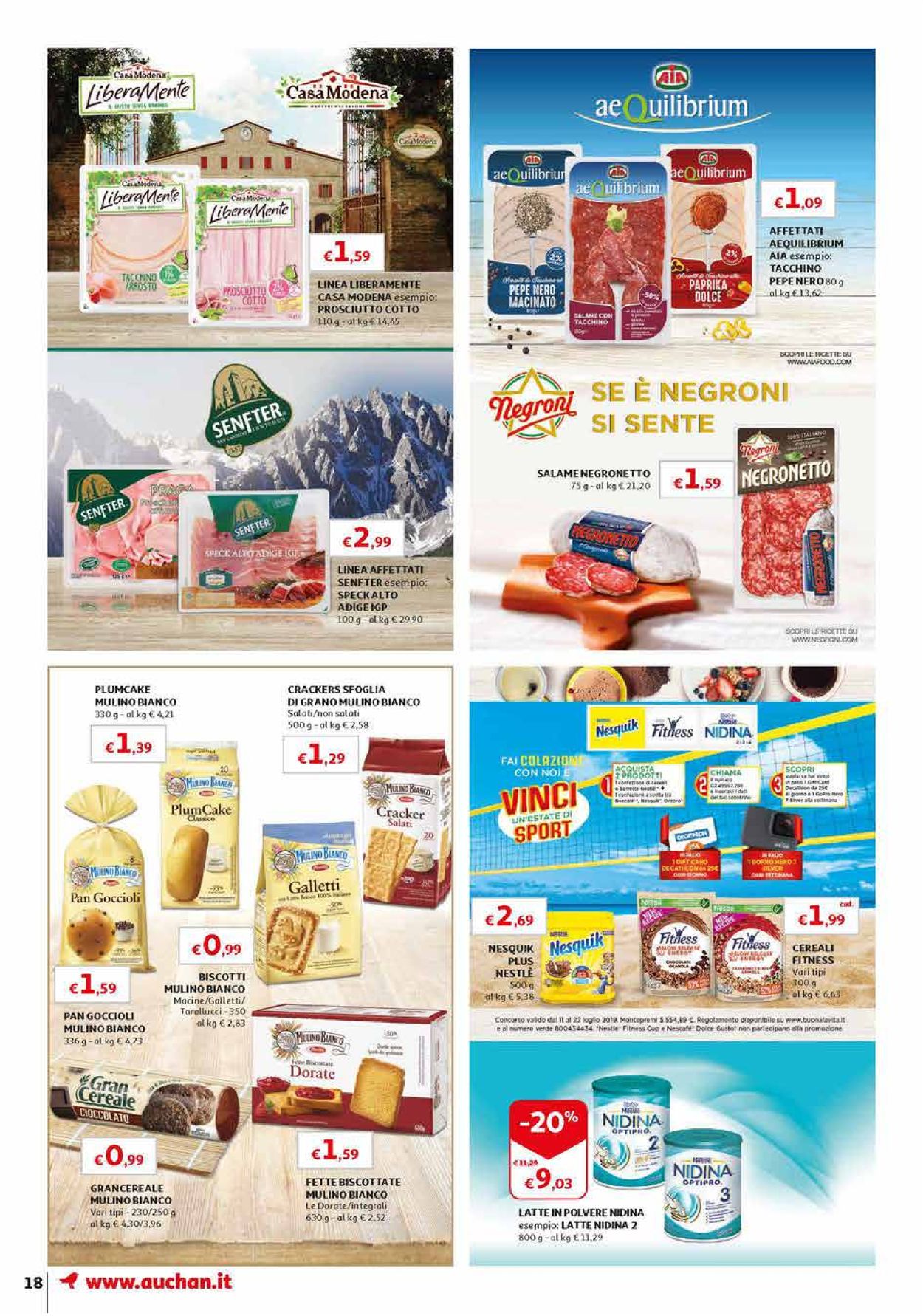 Volantino Auchan - Offerte 11/07-22/07/2019 (Pagina 18)
