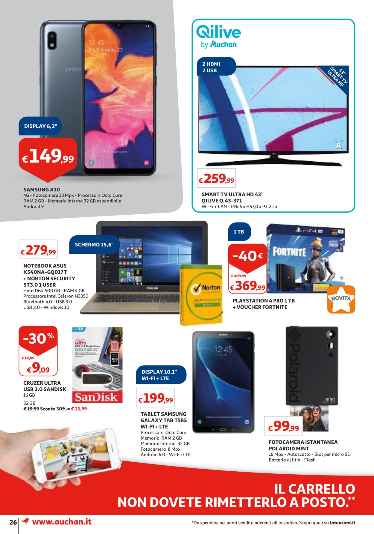 Volantino Auchan - Offerte 01/08-08/08/2019 (Pagina 26)