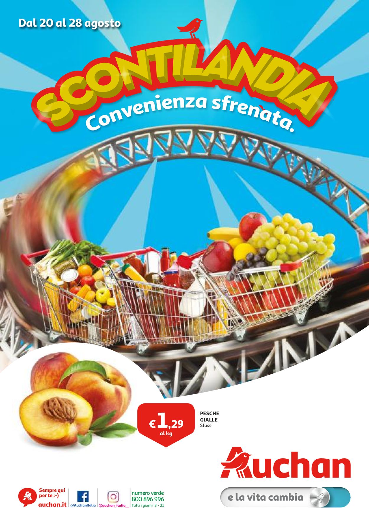 Volantino Auchan - Offerte 20/08-28/08/2019