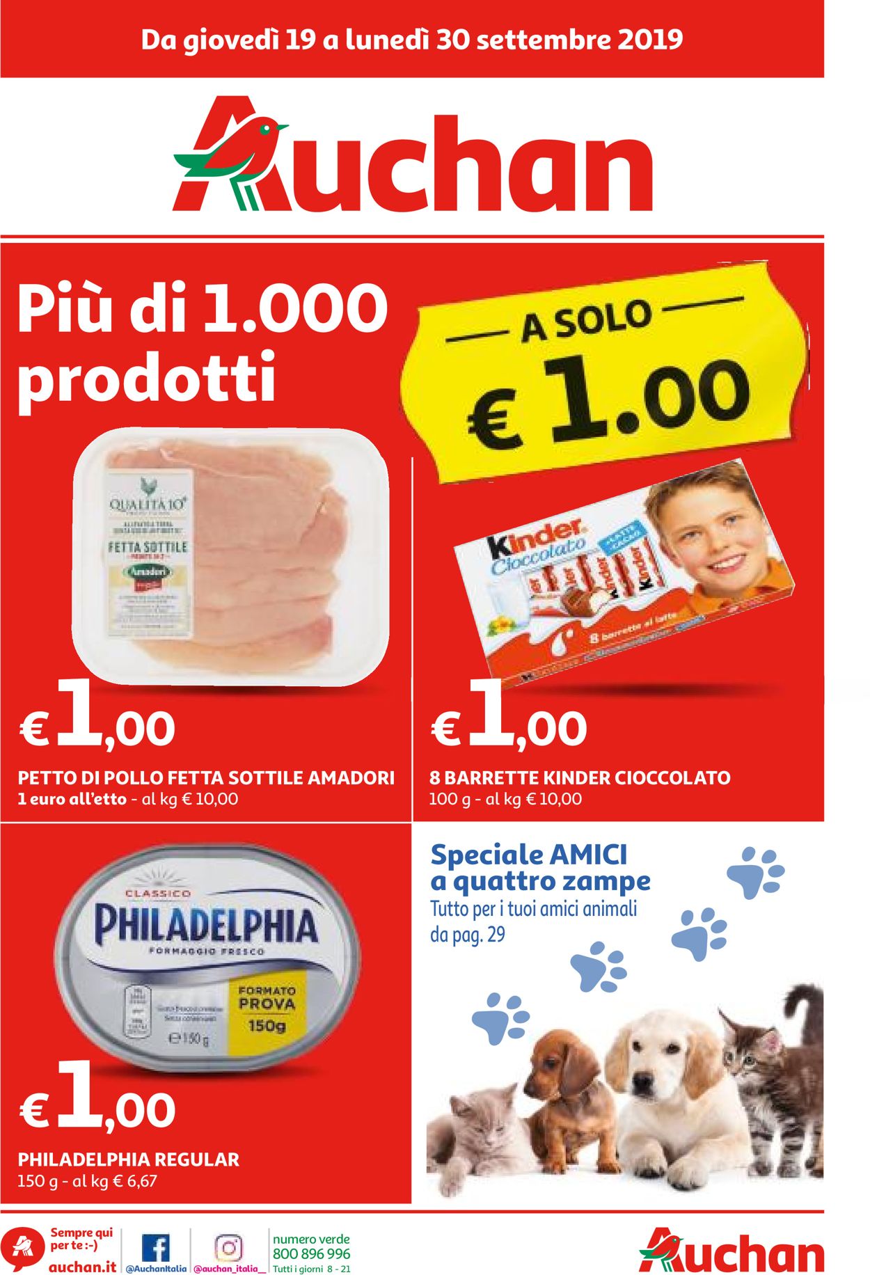 Volantino Auchan - Offerte 19/09-30/09/2019