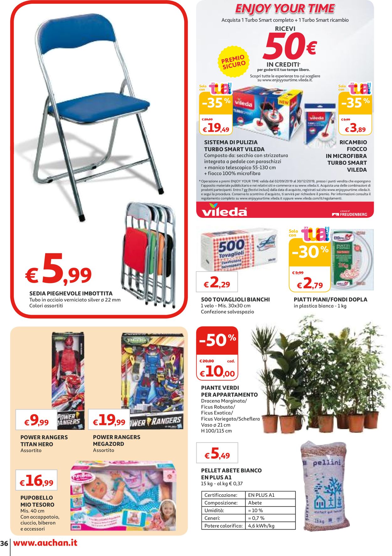 Volantino Auchan - Offerte 30/09-09/10/2019 (Pagina 36)