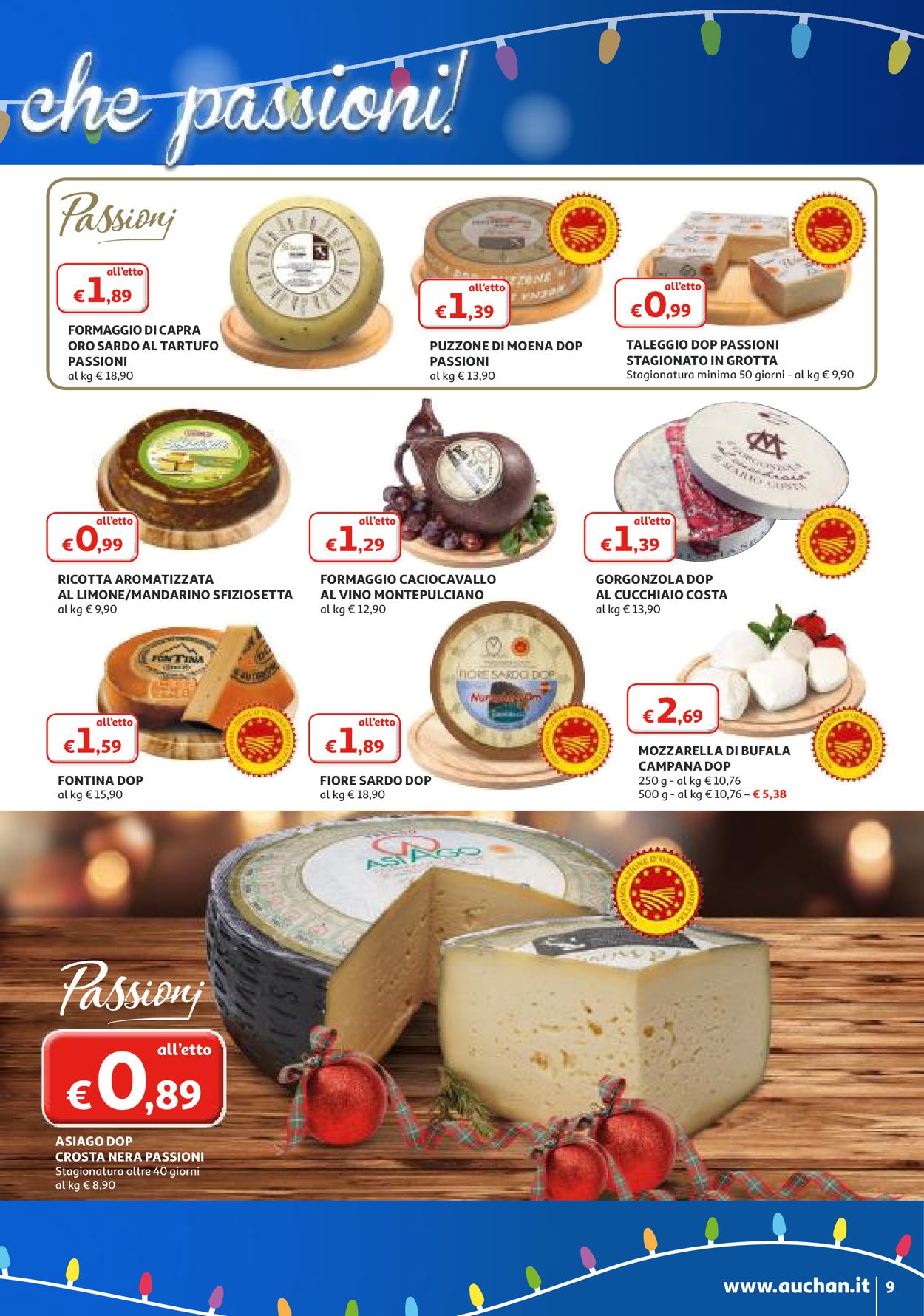 Volantino Il volantino natalizio di Auchan - Offerte 13/12-24/12/2019 (Pagina 9)