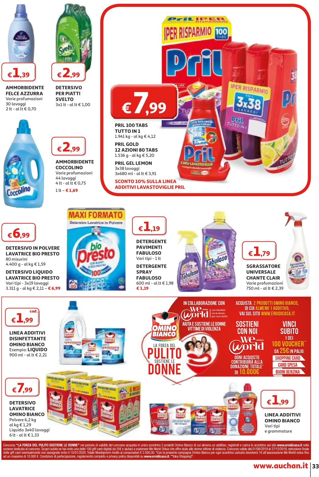 Volantino Il volantino natalizio di Auchan - Offerte 13/12-24/12/2019 (Pagina 33)