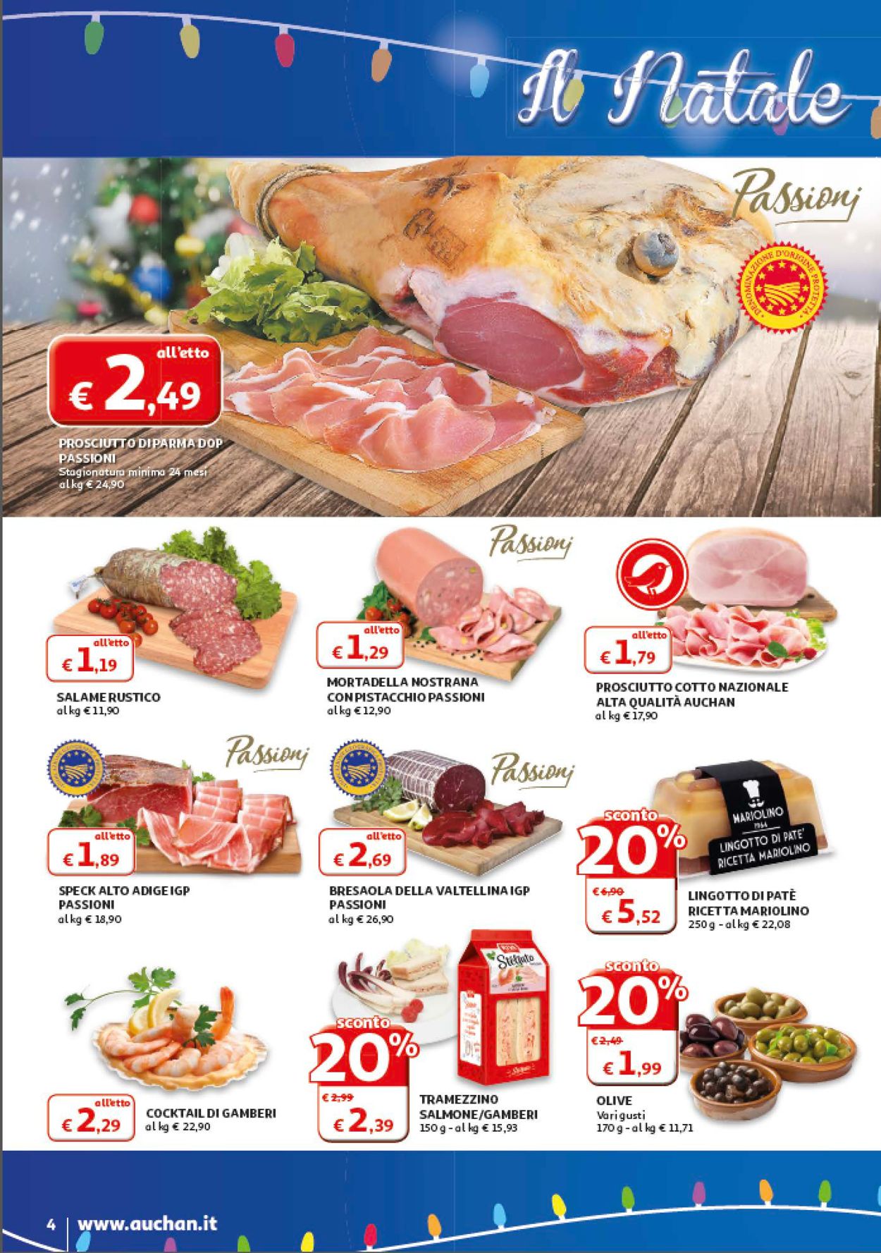 Volantino Il volantino natalizio di Auchan - Offerte 13/12-26/12/2019 (Pagina 4)
