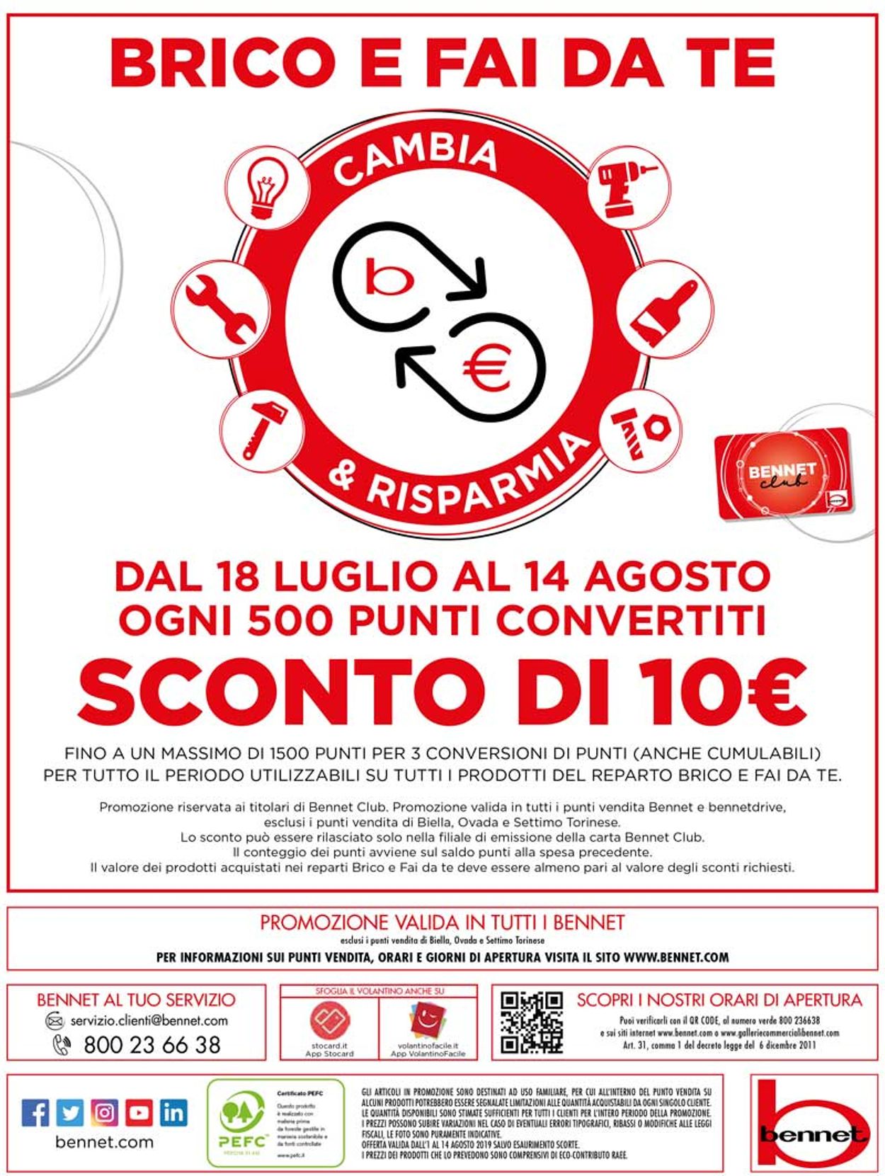 Volantino bennet - Offerte 01/08-14/08/2019 (Pagina 20)
