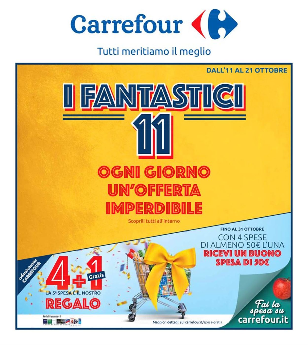 Volantino Carrefour - Offerte 11/10-21/10/2019