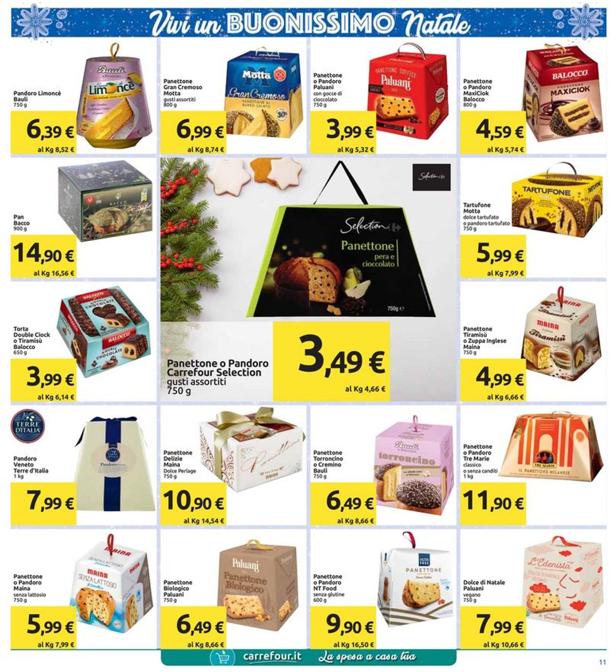 Volantino Il volantino natalizio di Carrefour - Offerte 10/12-01/01/2020 (Pagina 11)