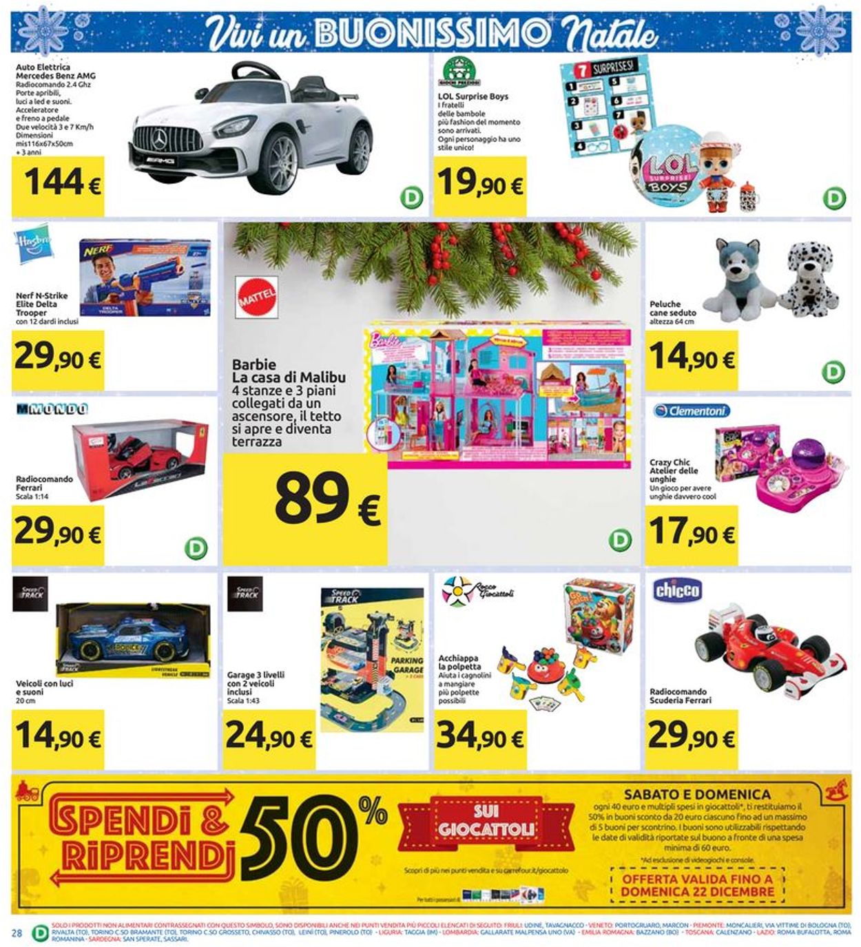 Volantino Il volantino natalizio di Carrefour - Offerte 10/12-01/01/2020 (Pagina 28)