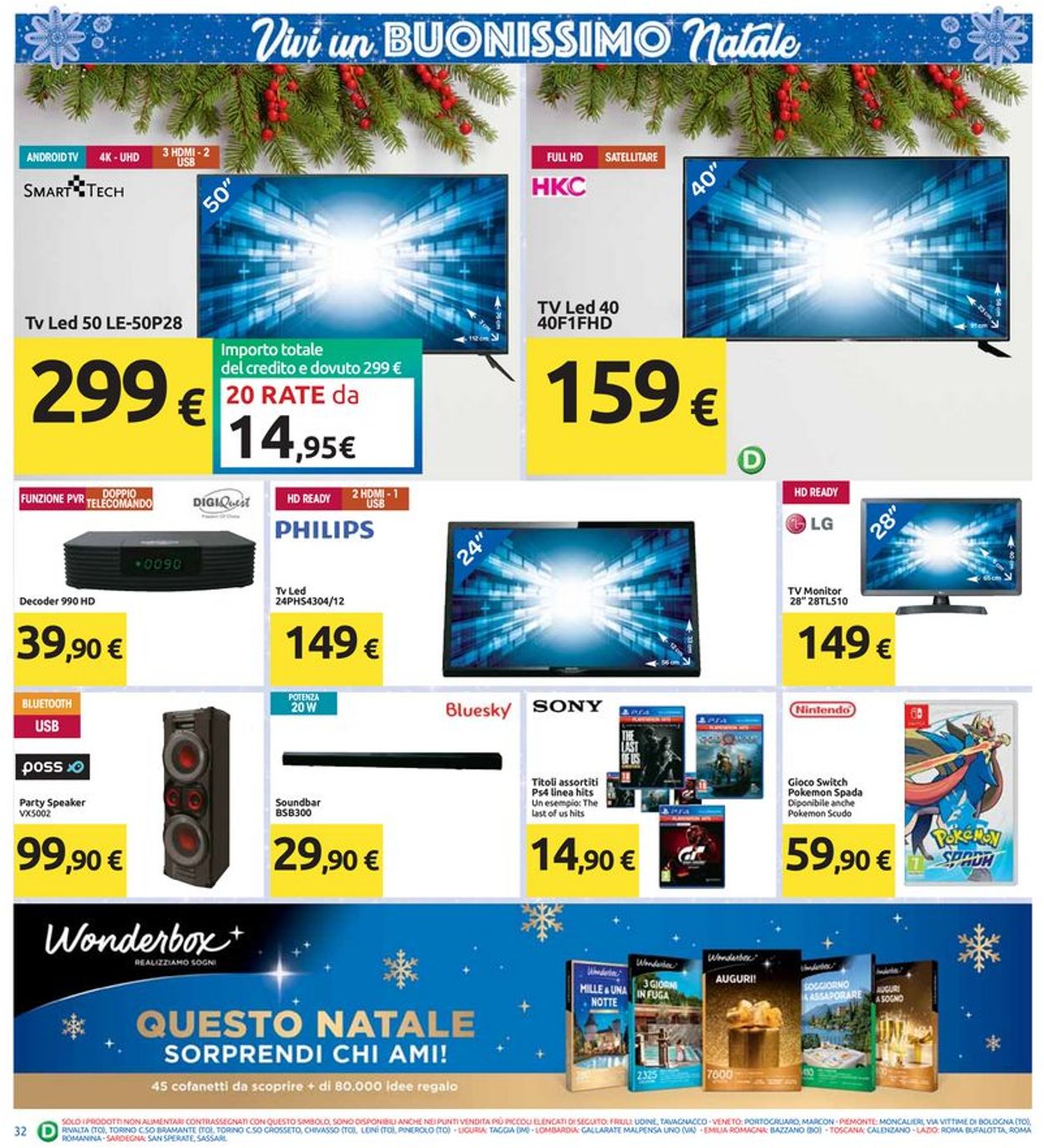 Volantino Il volantino natalizio di Carrefour - Offerte 10/12-01/01/2020 (Pagina 32)
