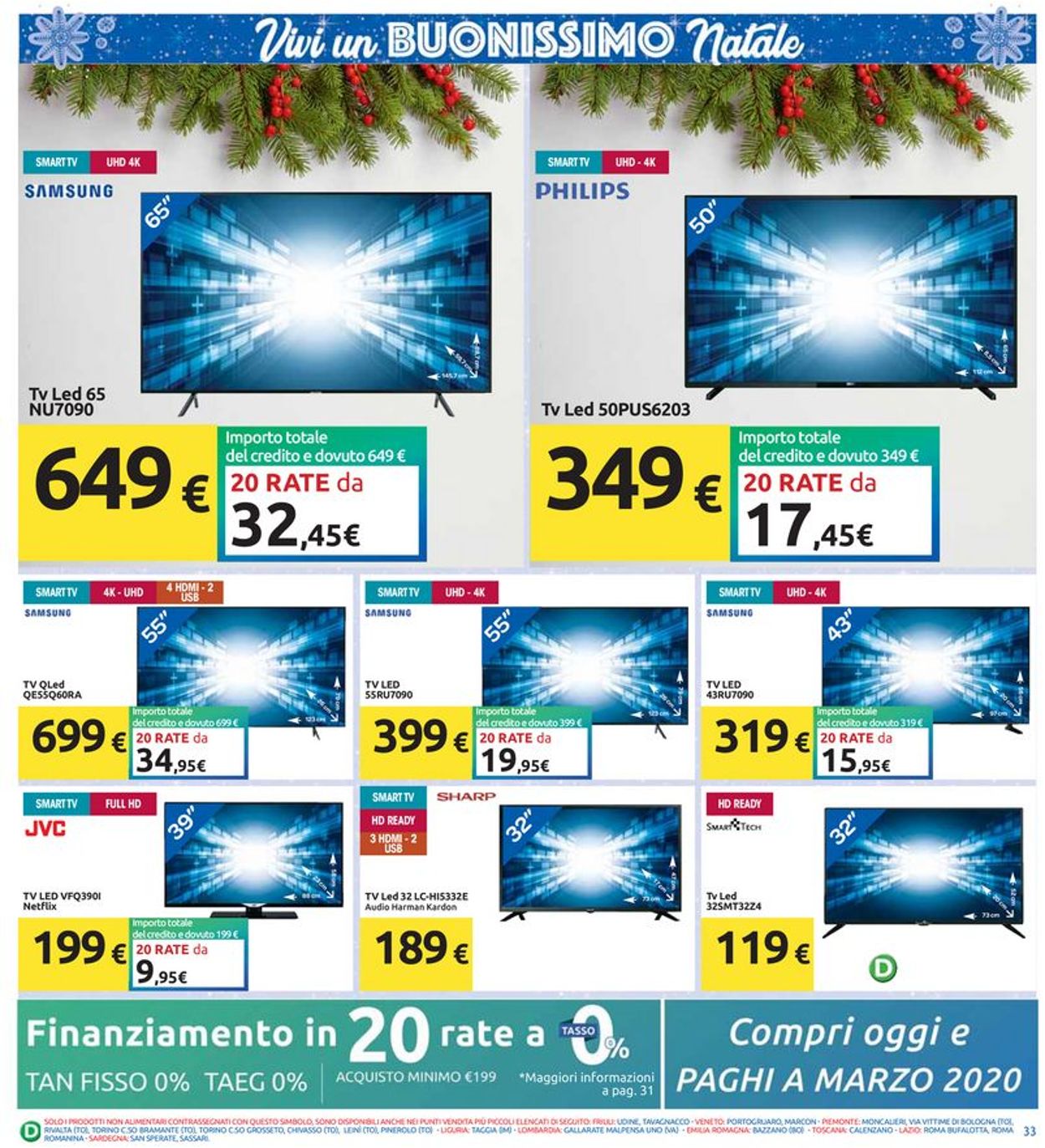 Volantino Il volantino natalizio di Carrefour - Offerte 10/12-01/01/2020 (Pagina 33)