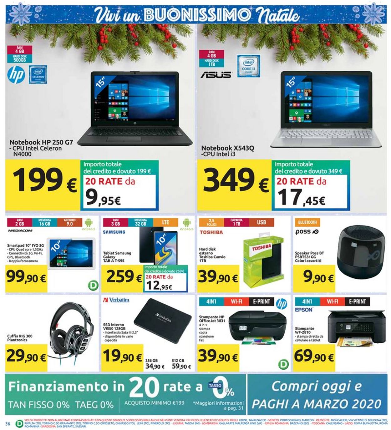 Volantino Il volantino natalizio di Carrefour - Offerte 10/12-01/01/2020 (Pagina 36)