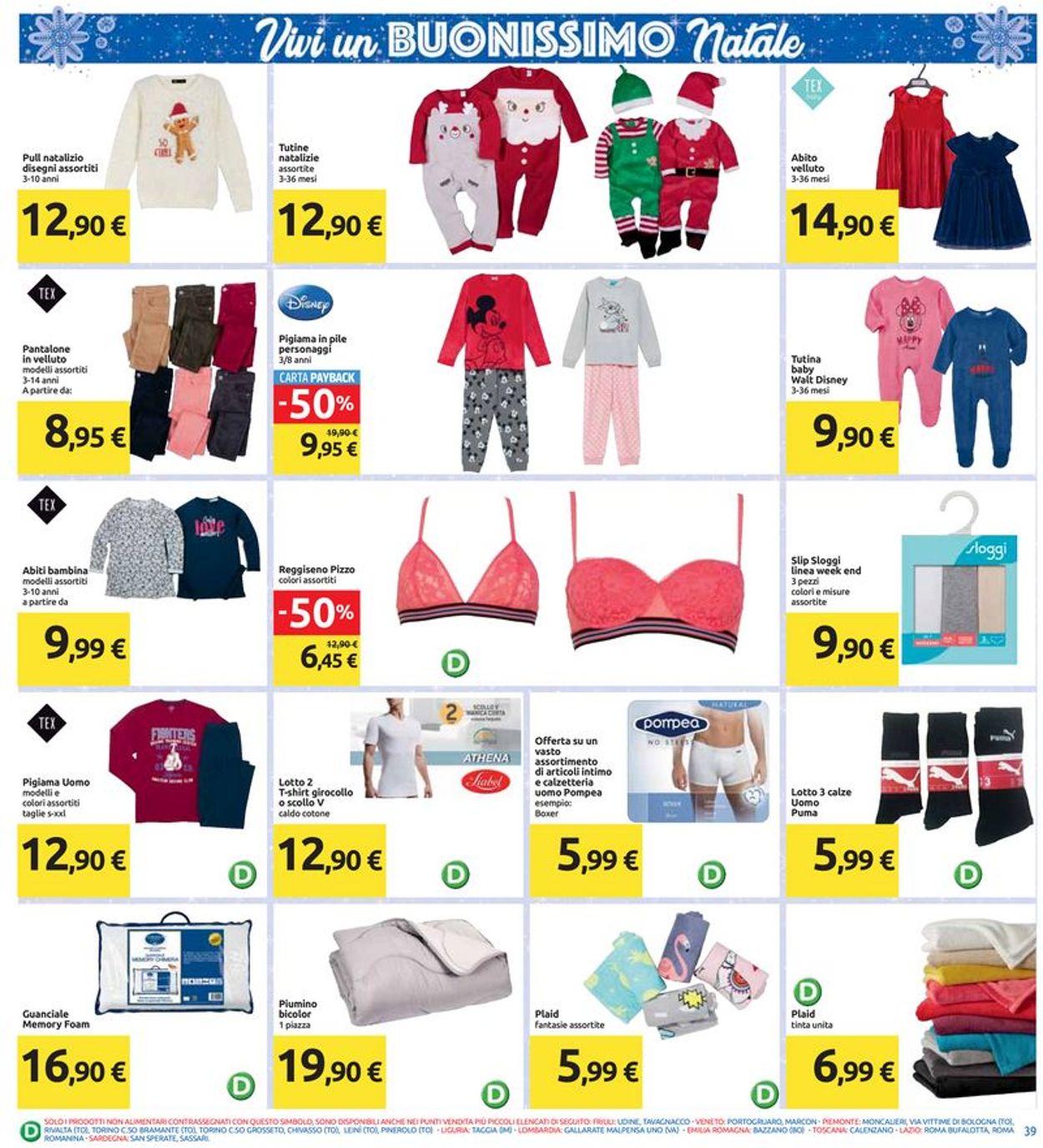 Volantino Il volantino natalizio di Carrefour - Offerte 10/12-01/01/2020 (Pagina 39)
