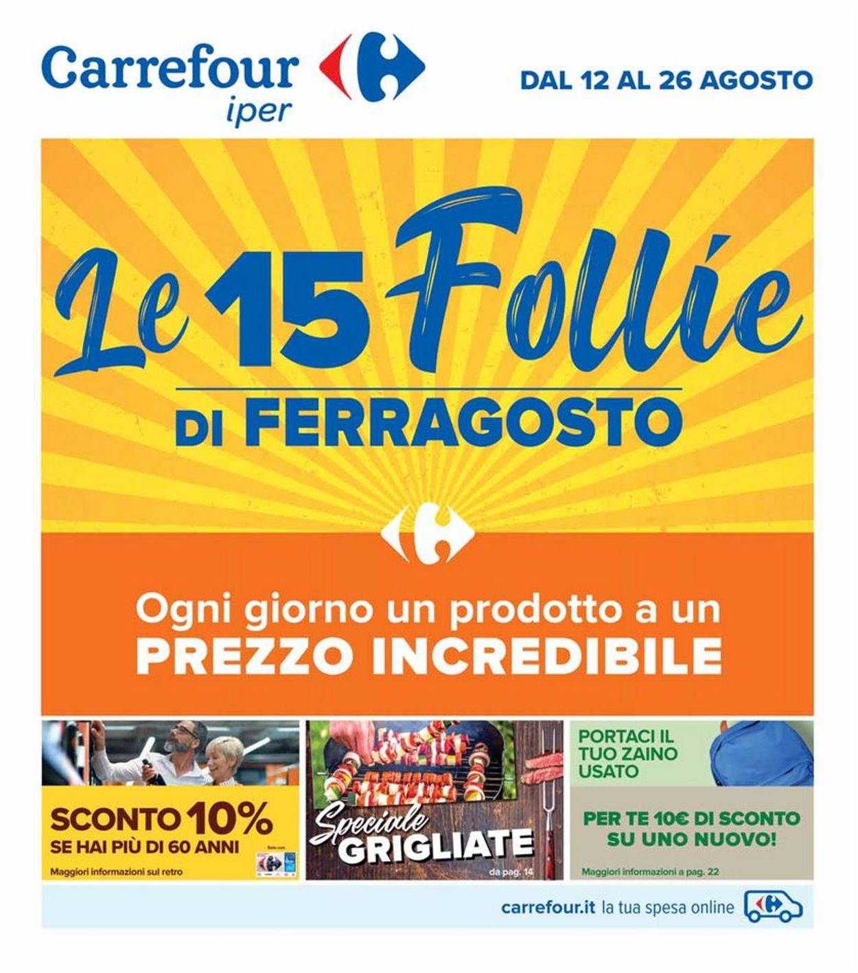 Volantino Carrefour - Offerte 12/08-26/08/2021