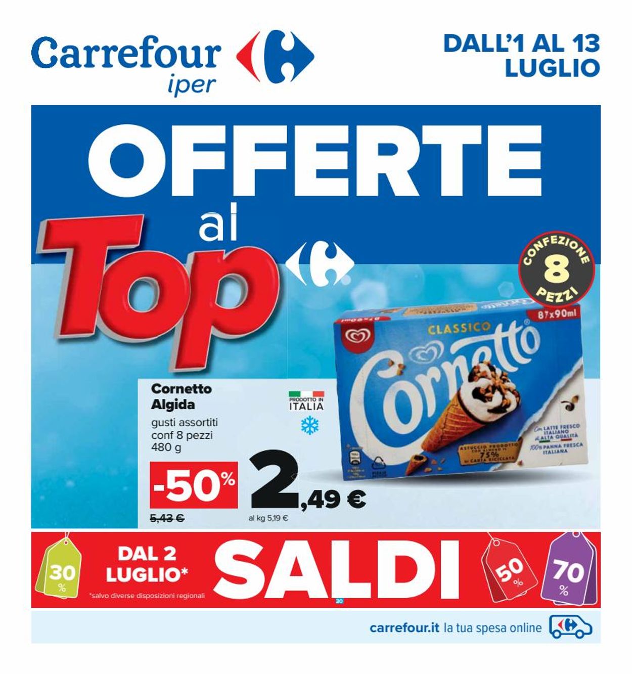 Volantino Carrefour - Offerte 01/07-13/07/2022