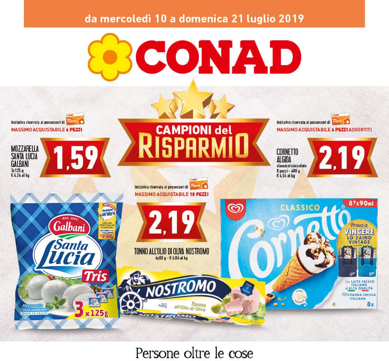 Volantino Conad - Offerte 10/07-21/07/2019