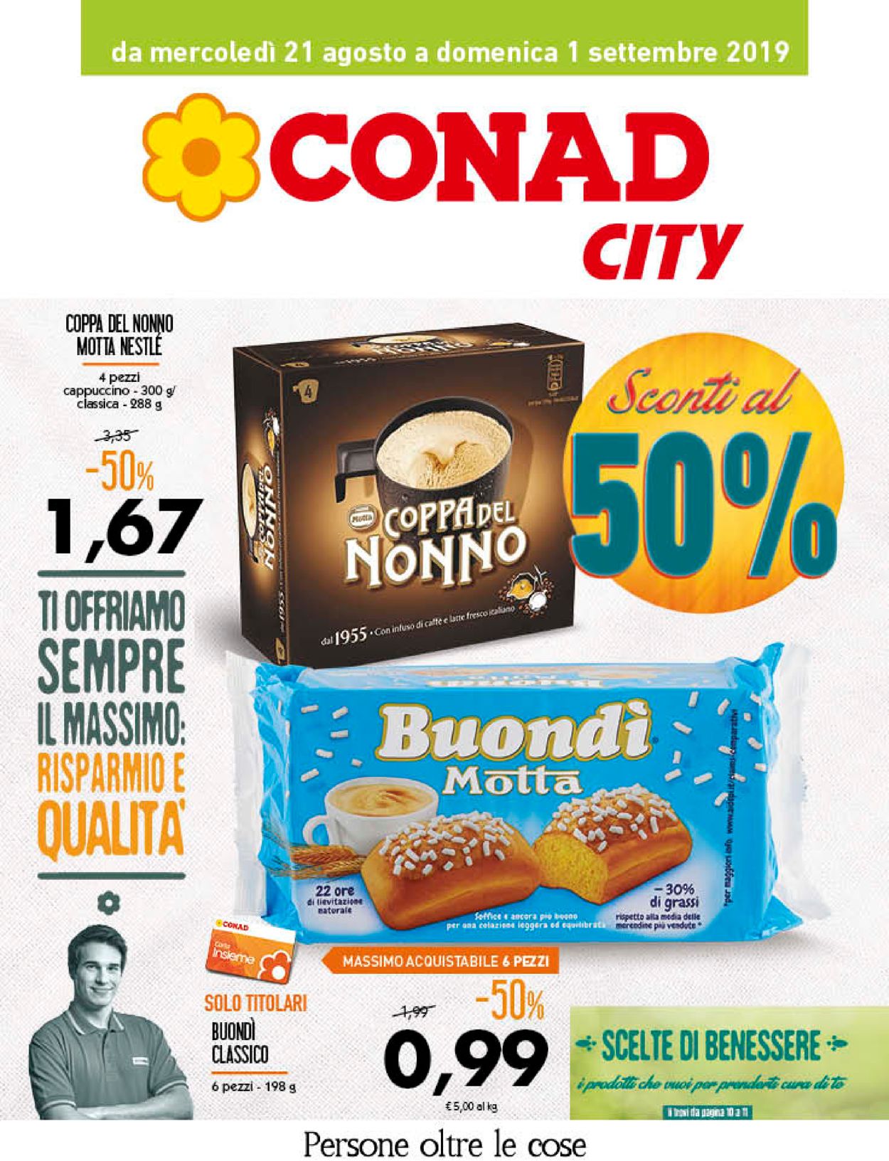 Volantino Conad - Offerte 21/08-01/09/2019