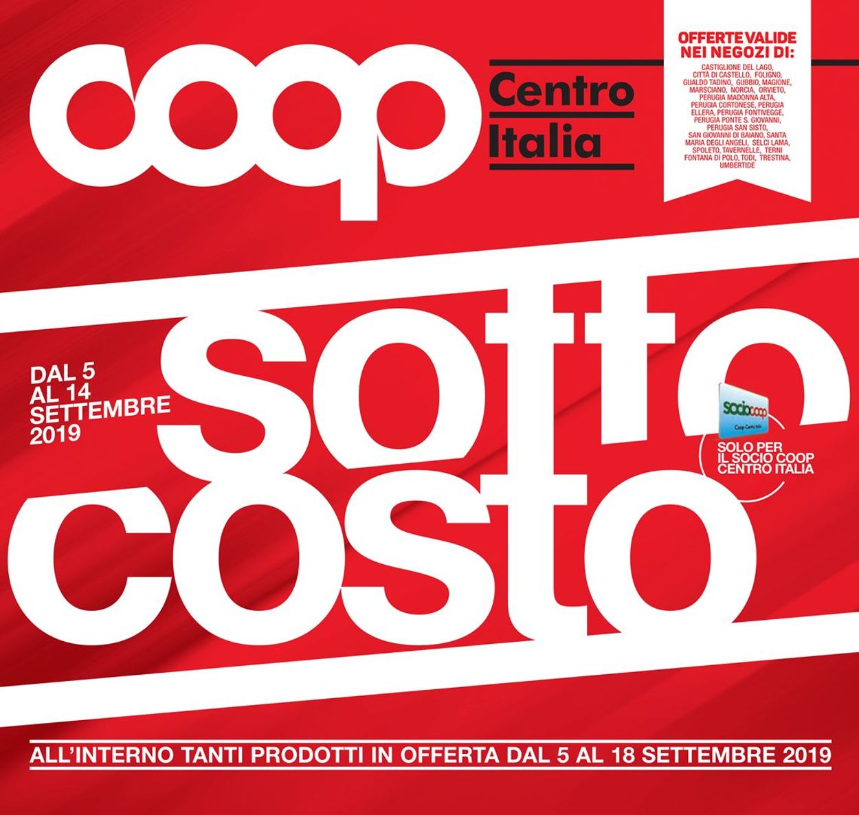 Volantino Coop - Offerte 05/09-18/09/2019