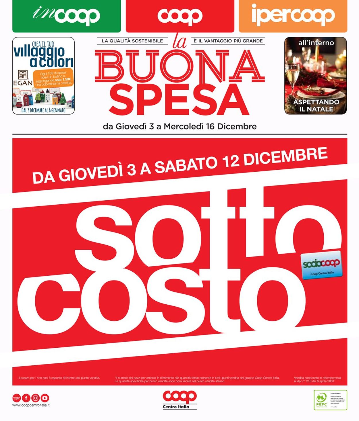 Volantino Coop - Natale 2020 - Offerte 03/11-16/12/2020