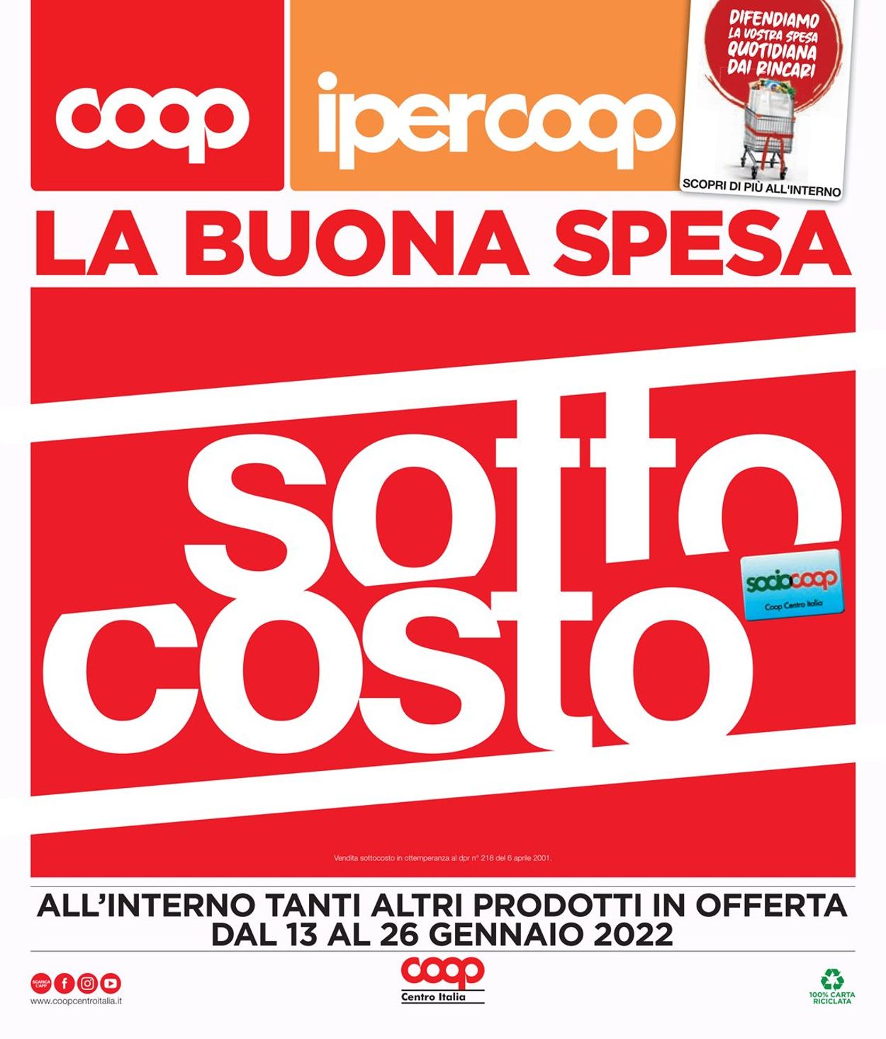 Volantino Coop - Offerte 13/01-26/01/2022