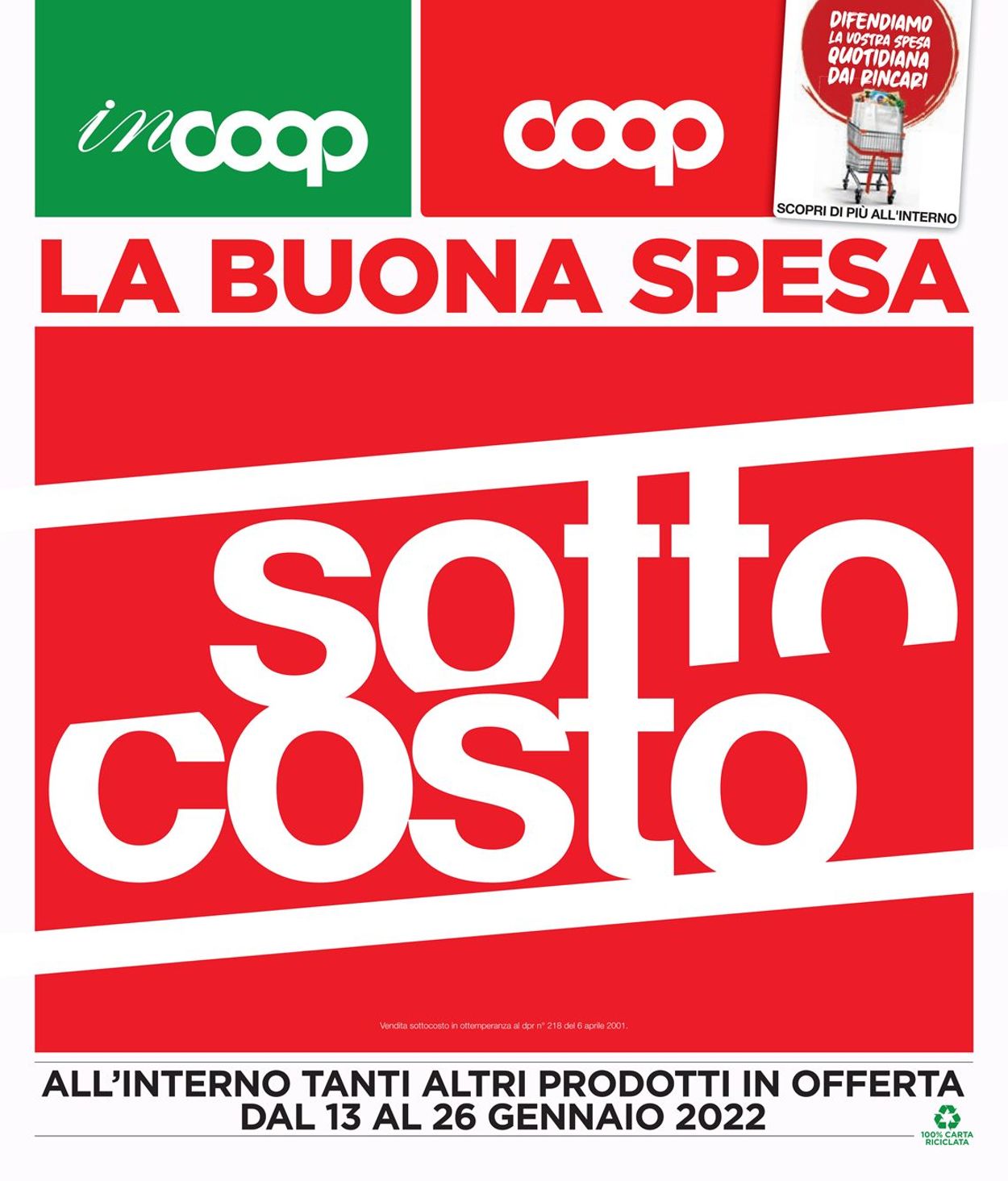 Volantino Coop - Offerte 13/01-26/01/2022