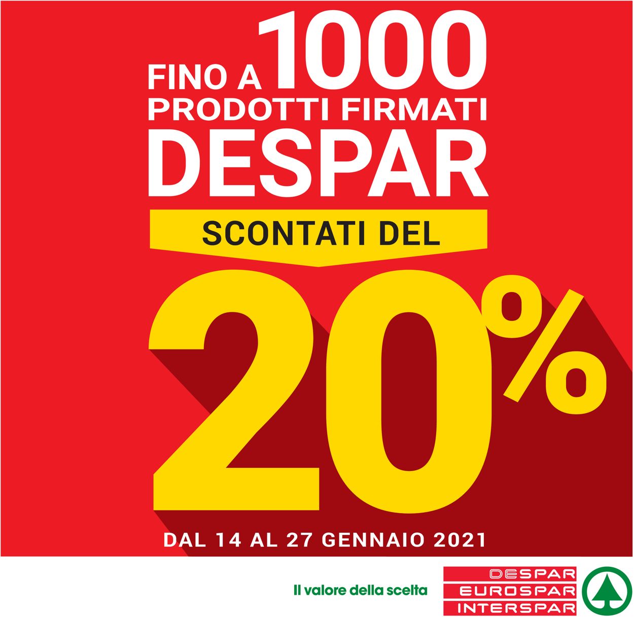 Volantino Despar - Offerte 14/01-27/01/2021