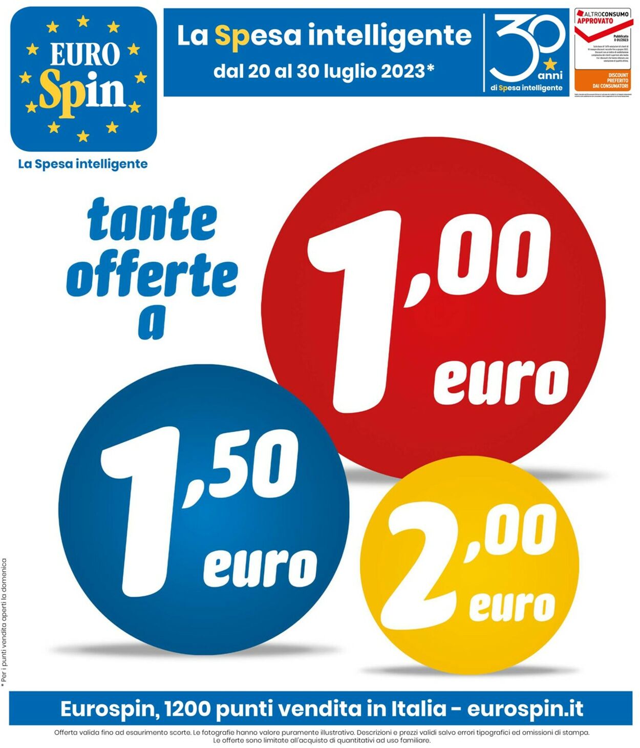 Volantino EURO Spin - Offerte 20/07-30/07/2023