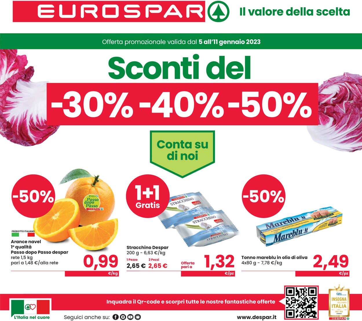 Volantino Eurospar - Offerte 05/01-11/01/2023